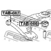 TAB-067 FEBEST Подвеска, рычаг независимой подвески колеса