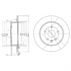 BG3907 DELPHI Тормозной диск