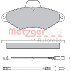 1170319 METZGER Комплект тормозных колодок, дисковый тормоз