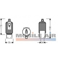 5800D292 VAN WEZEL Осушитель, кондиционер