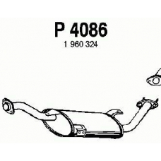 P4086 FENNO Средний глушитель выхлопных газов