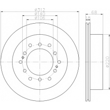 8DD 355 114-861 HELLA PAGID Тормозной диск