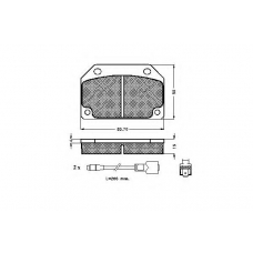 30125 SPIDAN Комплект тормозных колодок, дисковый тормоз