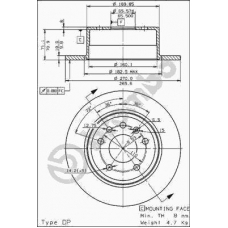 08.5748.20 BREMBO Тормозной диск