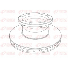 NCA1195.20 REMSA Тормозной диск