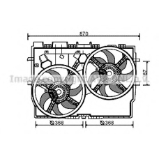 FT7584 AVA Вентилятор, охлаждение двигателя