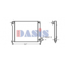 080053N AKS DASIS Радиатор, охлаждение двигателя