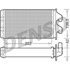 DRR09081 DENSO Теплообменник, отопление салона