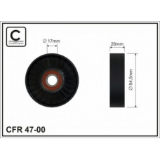 47-00 CAFFARO Натяжной ролик, поликлиновой  ремень