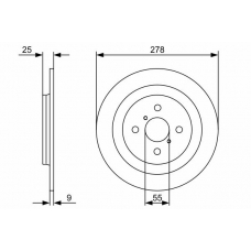 0 986 479 360 BOSCH Тормозной диск