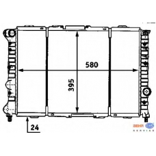 8MK 376 718-111 HELLA Радиатор, охлаждение двигателя