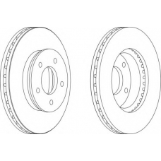 DDF1673-1 FERODO Тормозной диск