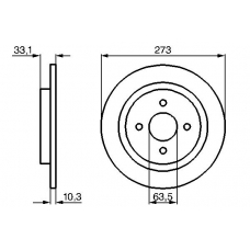 0 986 478 815 BOSCH Тормозной диск