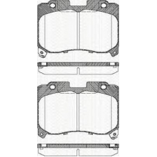 8110 13050 TRISCAN Комплект тормозных колодок, дисковый тормоз