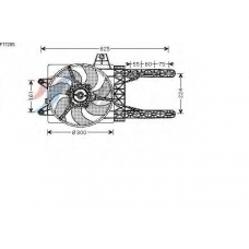 FT7285 AVA Вентилятор, охлаждение двигателя