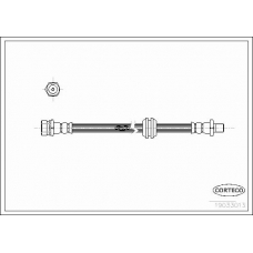 19033013 CORTECO Тормозной шланг