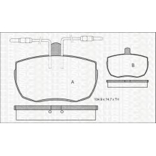 8110 10815 TRIDON Brake pads - front