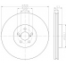 MDC1581 MINTEX Тормозной диск