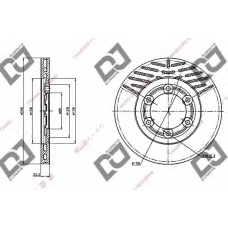 BD1257 DJ PARTS Тормозной диск