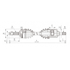 DRS6325.00 OPEN PARTS Приводной вал