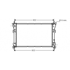 FD2320 AVA Радиатор, охлаждение двигателя