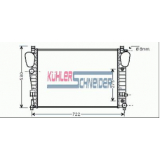 0300061 KUHLER SCHNEIDER Радиатор, охлаждение двигател