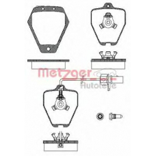 0508.22 METZGER Комплект тормозных колодок, дисковый тормоз