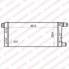 TSP0524015 DELPHI Радиатор, охлаждение двигателя