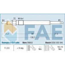 74192 FAE Свеча накаливания