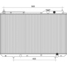 350213109900 MAGNETI MARELLI Радиатор, охлаждение двигателя