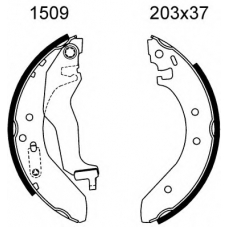 01509 BSF Комплект тормозных колодок