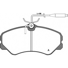 BPA0261.02 OPEN PARTS Комплект тормозных колодок, дисковый тормоз