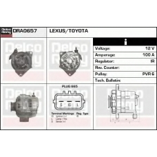 DRA0657 DELCO REMY Генератор