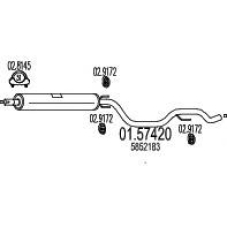 01.57420 MTS Средний глушитель выхлопных газов