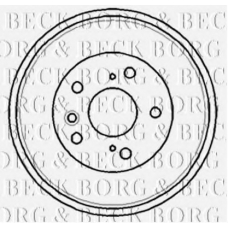 BBR7181 BORG & BECK Тормозной барабан