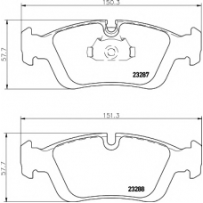 MDK0262 MINTEX Комплект тормозов, дисковый тормозной механизм