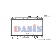 141010N AKS DASIS Радиатор, охлаждение двигателя