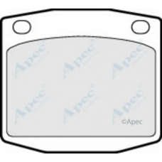 PAD283 APEC Комплект тормозных колодок, дисковый тормоз