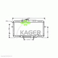 31-2360 KAGER Радиатор, охлаждение двигателя