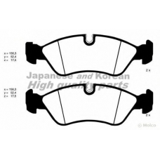 J008-01 ASHUKI Комплект тормозных колодок, дисковый тормоз