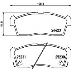 8DB 355 016-111 HELLA Комплект тормозных колодок, дисковый тормоз