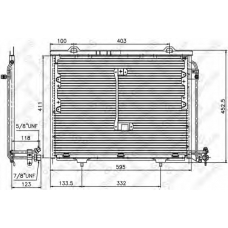 10-45128-SX STELLOX Конденсатор, кондиционер