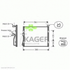 94-5164 KAGER Конденсатор, кондиционер