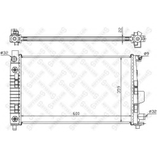 10-25932-SX STELLOX Радиатор, охлаждение двигателя