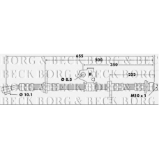 BBH6199 BORG & BECK Тормозной шланг