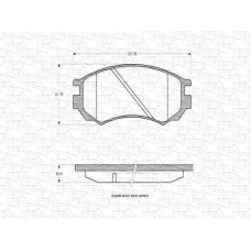 363702160582 MAGNETI MARELLI Комплект тормозных колодок, дисковый тормоз