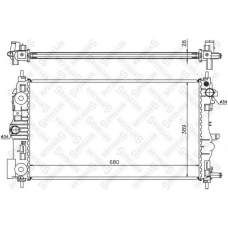 10-25695-SX STELLOX Радиатор, охлаждение двигателя