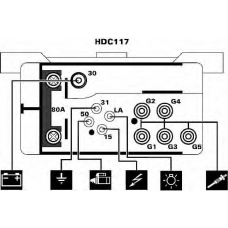 HDC117 DELPHI DIESEL Glow plug controller