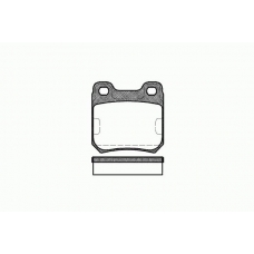 0239 10 KAWE Комплект тормозных колодок, дисковый тормоз