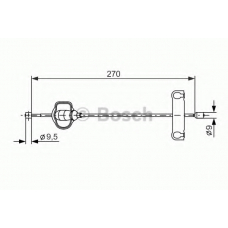 1 987 477 631 BOSCH Трос, стояночная тормозная система